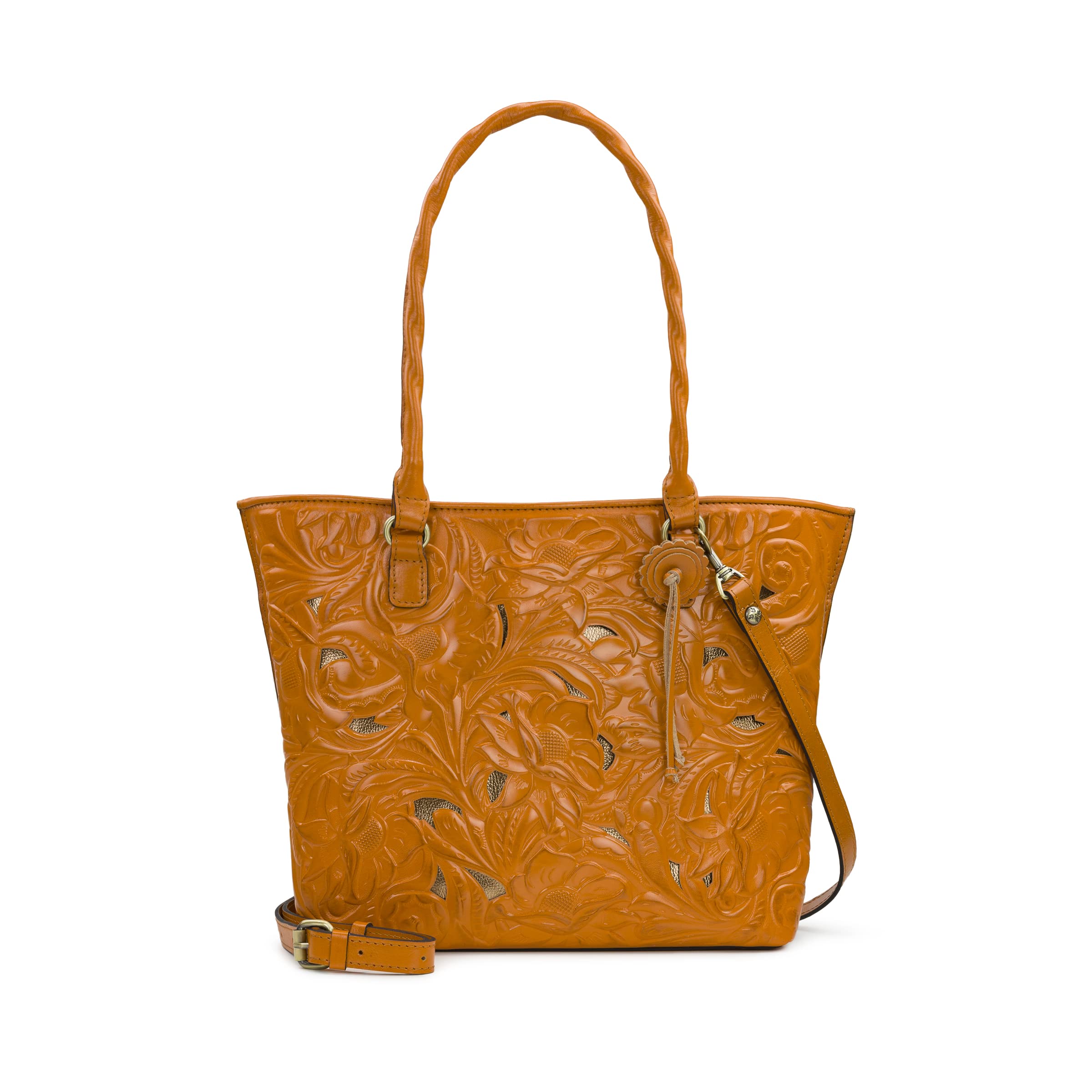 Patricia NashAdeline Tote, Burnished Cutout Tooled