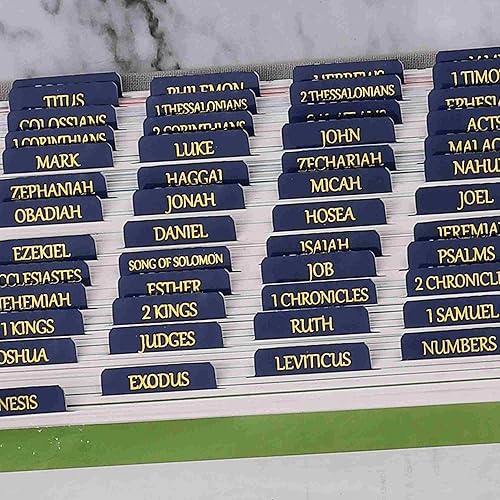 Miniatura 6 de Pestañas laminadas para la Biblia, calcomanías de impresión grande de reposicionamiento, pestañas bíblicas fáciles de leer y aplicar para mujeres y