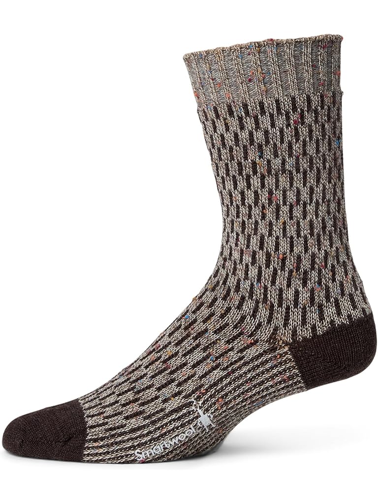 Taupe Smartwool Everyday Digi-Tick Crew Socks