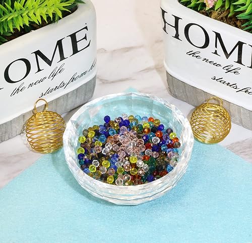 Miniatura 6 de Shapenty 24 colores pequeños Briolette facetados Rondelle Cuentas de cristal a granel para pulseras, collares, aretes, joyería, manualidades,