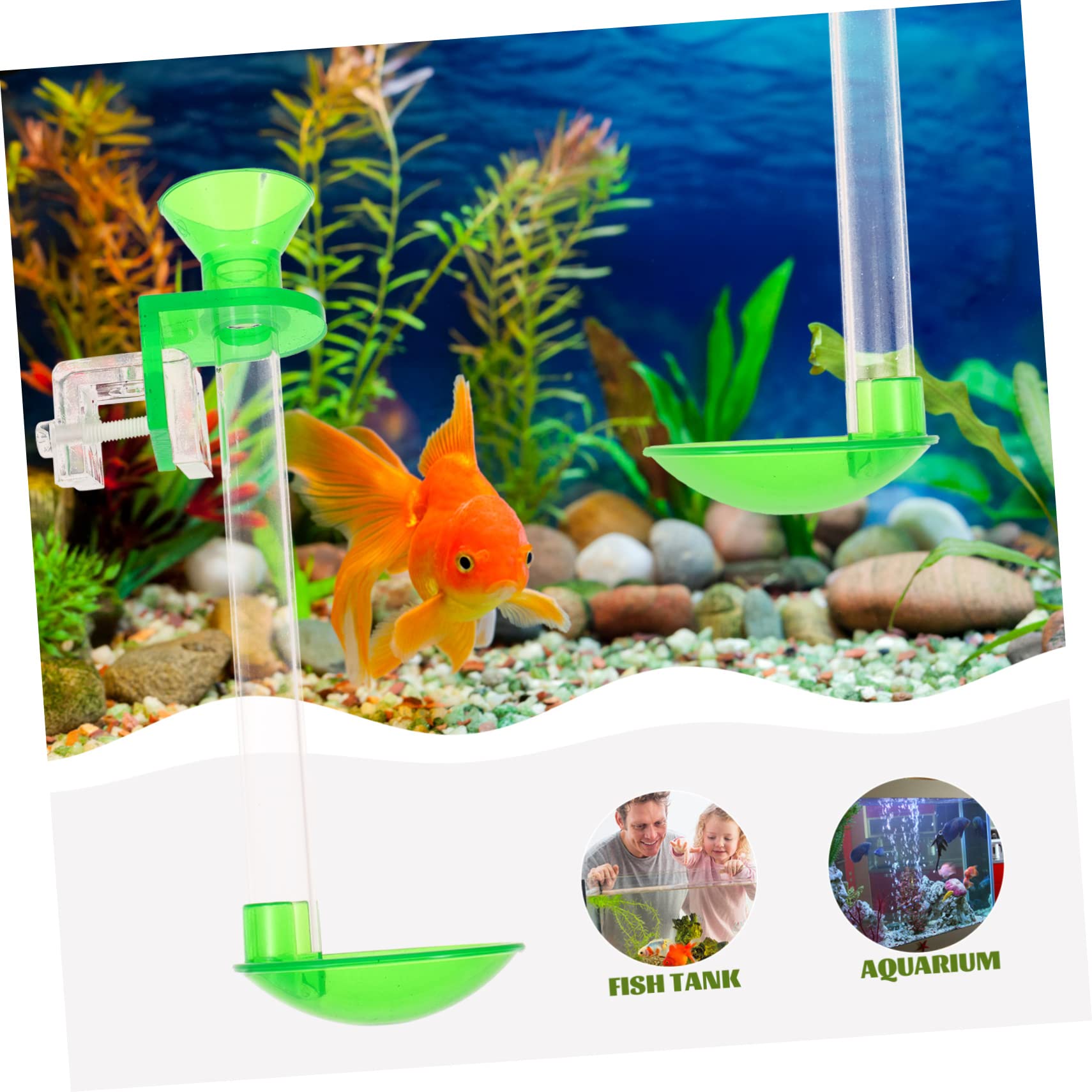 POPETPOP 3juegos Alimentador De Camarones para Acuario Transparente Accesorio Multifuncional De Acuario Fácil Instalación y Limpieza Material Duradero