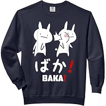 Baka Shirt Cute Anime Japanese Word Rabbit Slap Japanese Comfort Colors Adult Sweatshirt