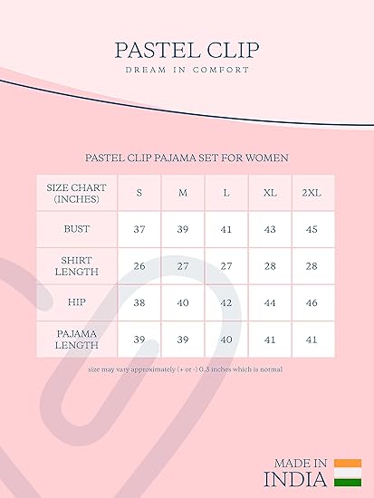 PASTEL CLIP Women Pajama Set