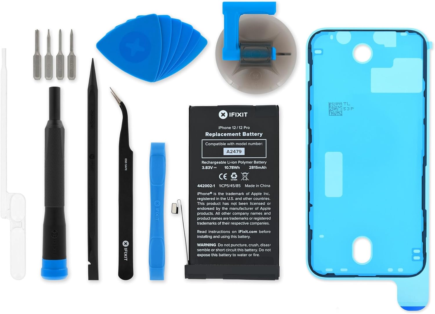 iFixit Battery Compatible with iPhone 12 and 12 Pro - Repair Kit