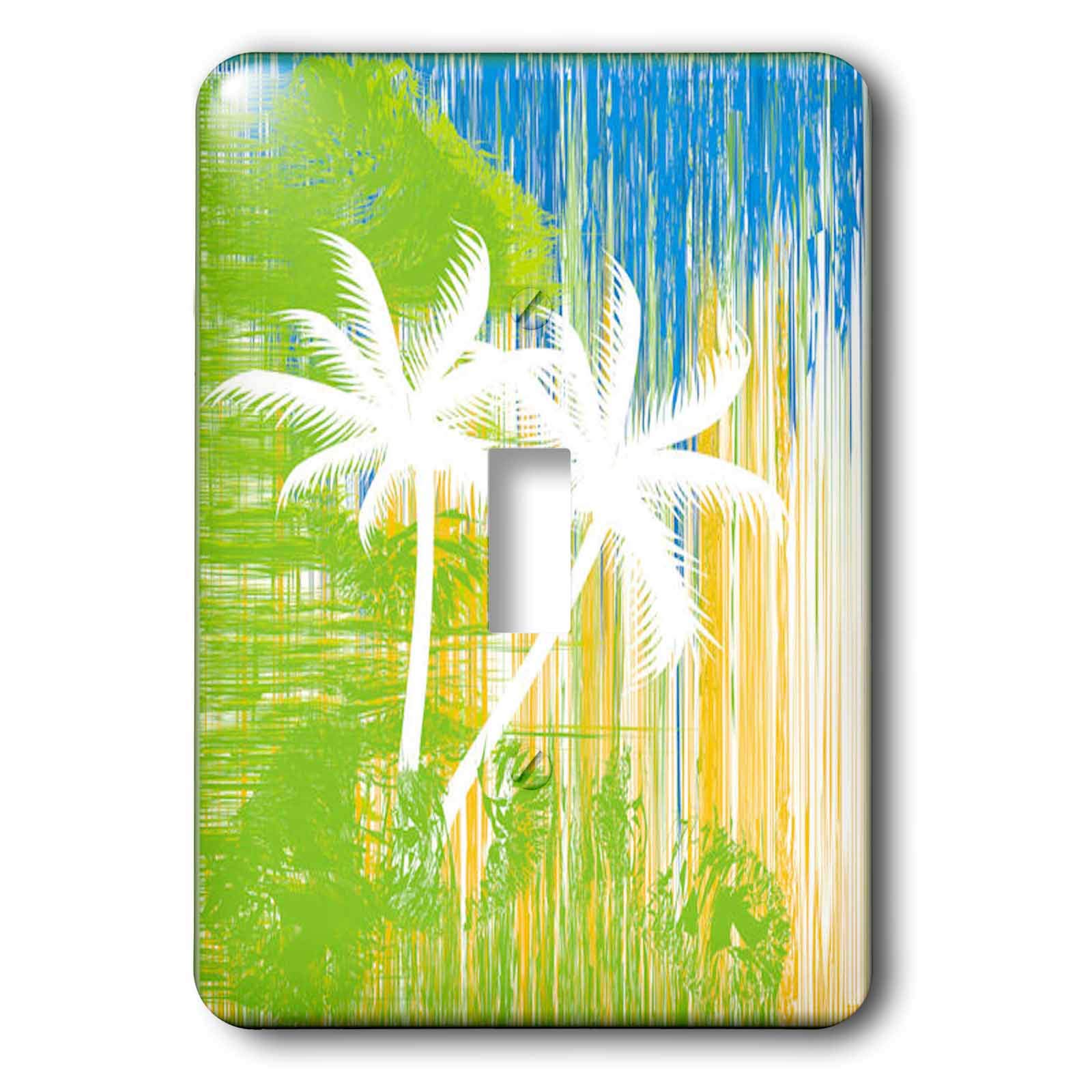 Interrupteur à baïonnette décoratif multicolore motif abstrait végétal LSP_28724_1