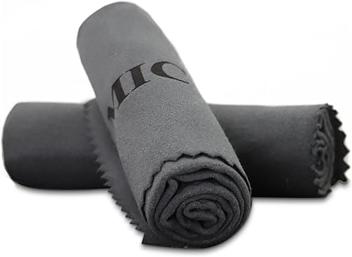 Paños de limpieza de pistola de microfibra sin pelusas, 12 x 12 pulgadas, toallitas reutilizables para superficies de metal, paño de pulido para