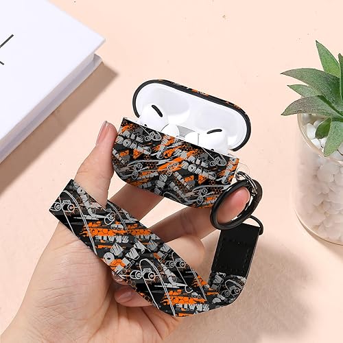 Vista 97 de Funda para Airpods Pro Air Sports Shoes, funda protectora de TPU suave resistente para Apple Airpod Pro con llavero para mujeres y hombres, azul