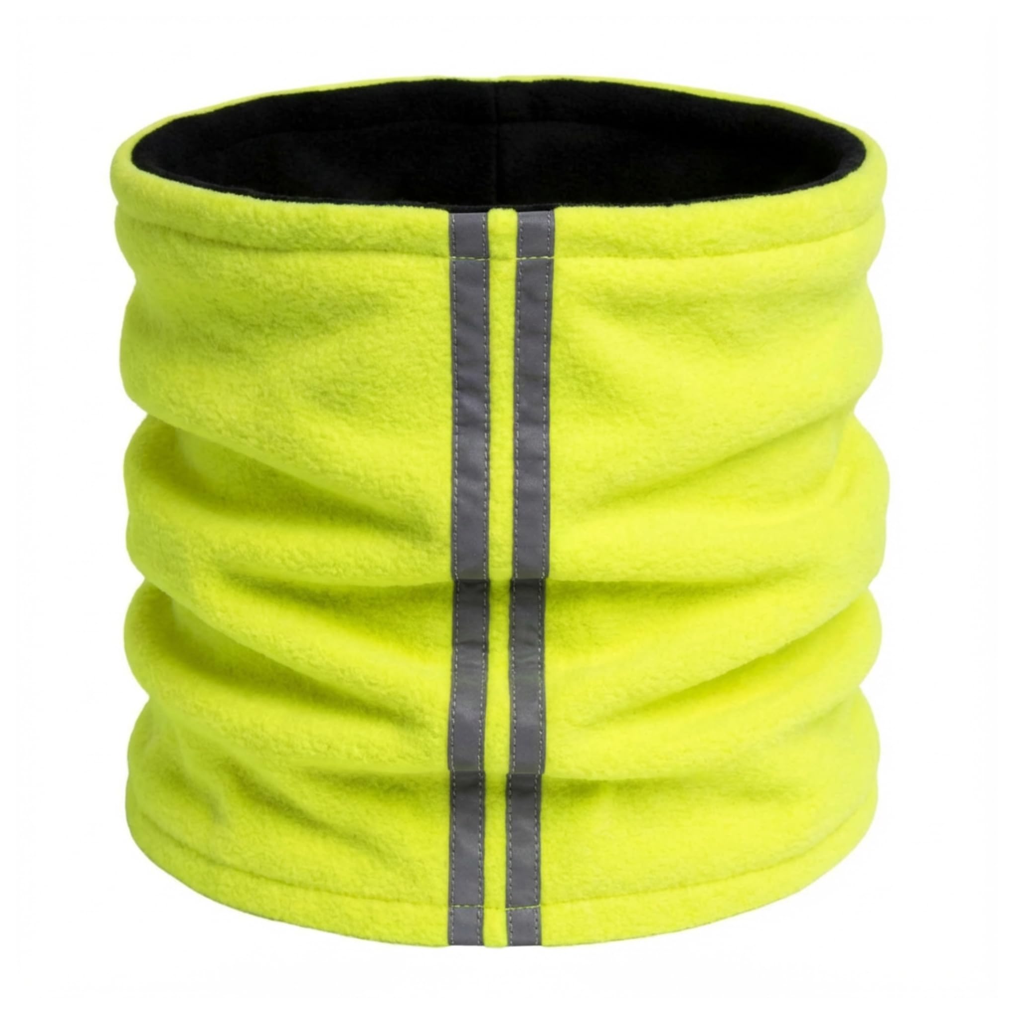 SiXsigma Sports Thermal Neck Warmer Tube Snood Ski Wear Winter Fleece - Quick Dry Waterproof Mask Face For Skiing, Sports, Outdoor, Cycling, and Ski Snoods For Women & Men (Black & High Viz)