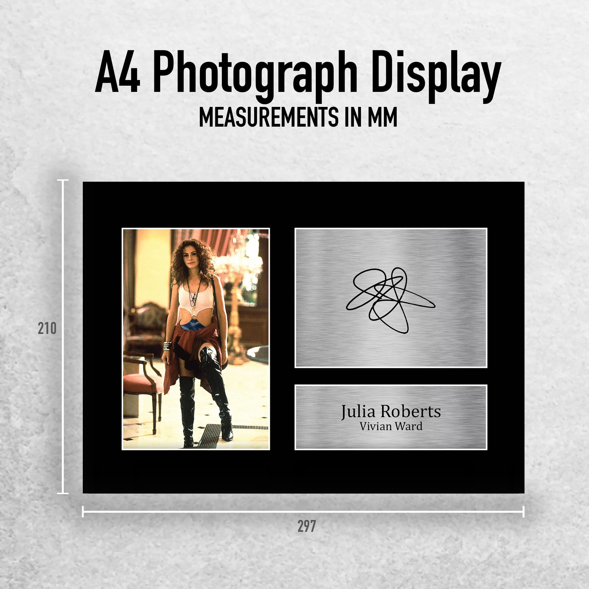 Julia Roberts Pretty Woman Framed Autograph Picture – Signed Print, Ready To Gift