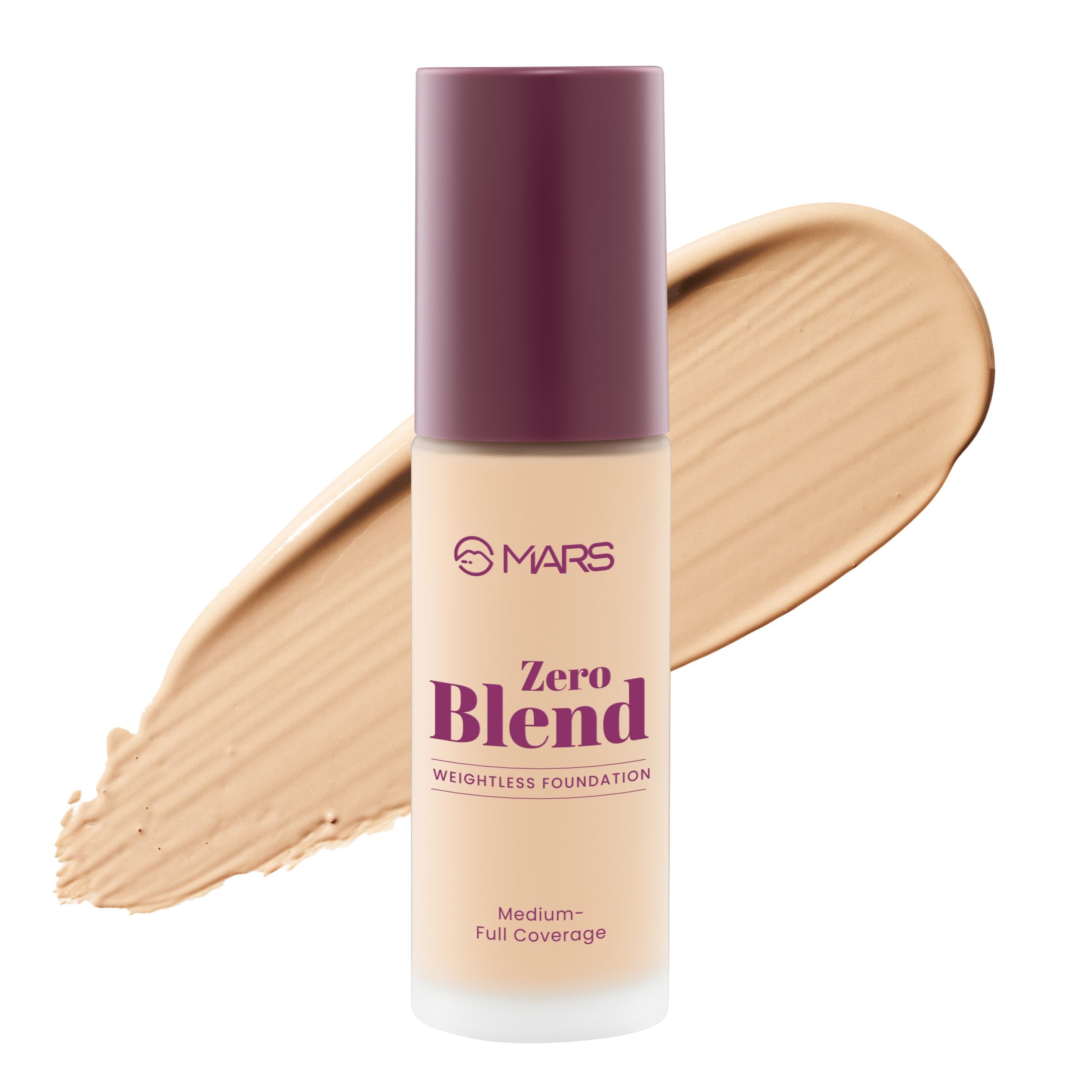 Zero Blend Weightless Foundation for Makeup (30ml) (05-BISCOTTI BLISS) | Lightweight & Long-Lasting | Matte Finish | Buildable Coverage | Sweat-Proof | Hydrating Formula