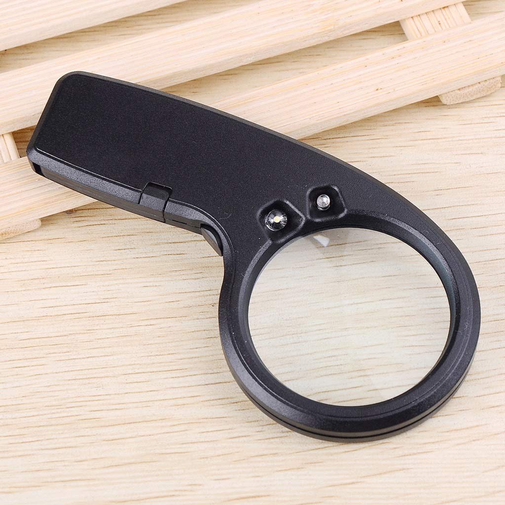 Lupa de Mano con luz LED 4X para Lectura