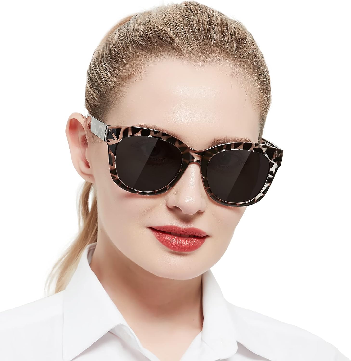 AEZUNI Reading Sunglasses Women Oversized Readers Large Frame 0 1.0 1.25 1.5 1.75 2.0 2.25 2.5 2.75 3.0 3.5 (not bifocals)