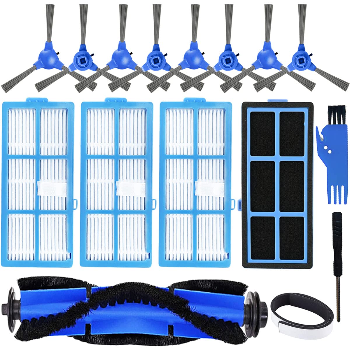 Filtre et brosse de rechange compatibles Coredy R500+ et iMartine D900