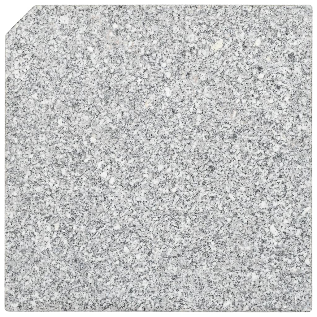 Piastre di peso per ombrellone in granito, supporto triangolare per balcone, terrazzo, giardino, supporto stabile con peso robusto per una base sicura dell'ombrellone