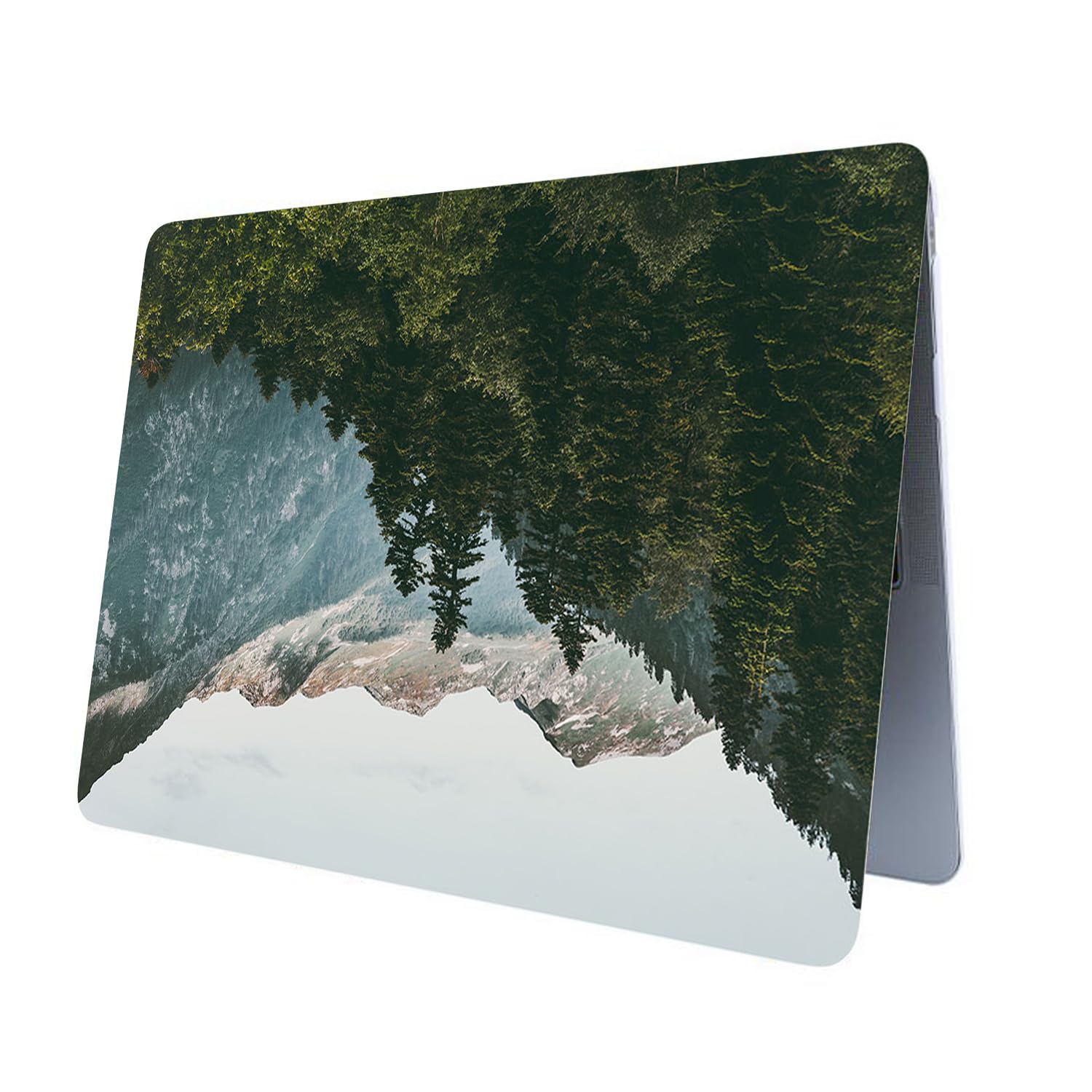Coque Compatible avec Macbook Air 13 Pouces A2681 A3113 M2 M3 avec Liquid Retina Display Touch ID Version de 2022 2024, Housse Étui Rigide de Protection Mat en Plastique, Montagne