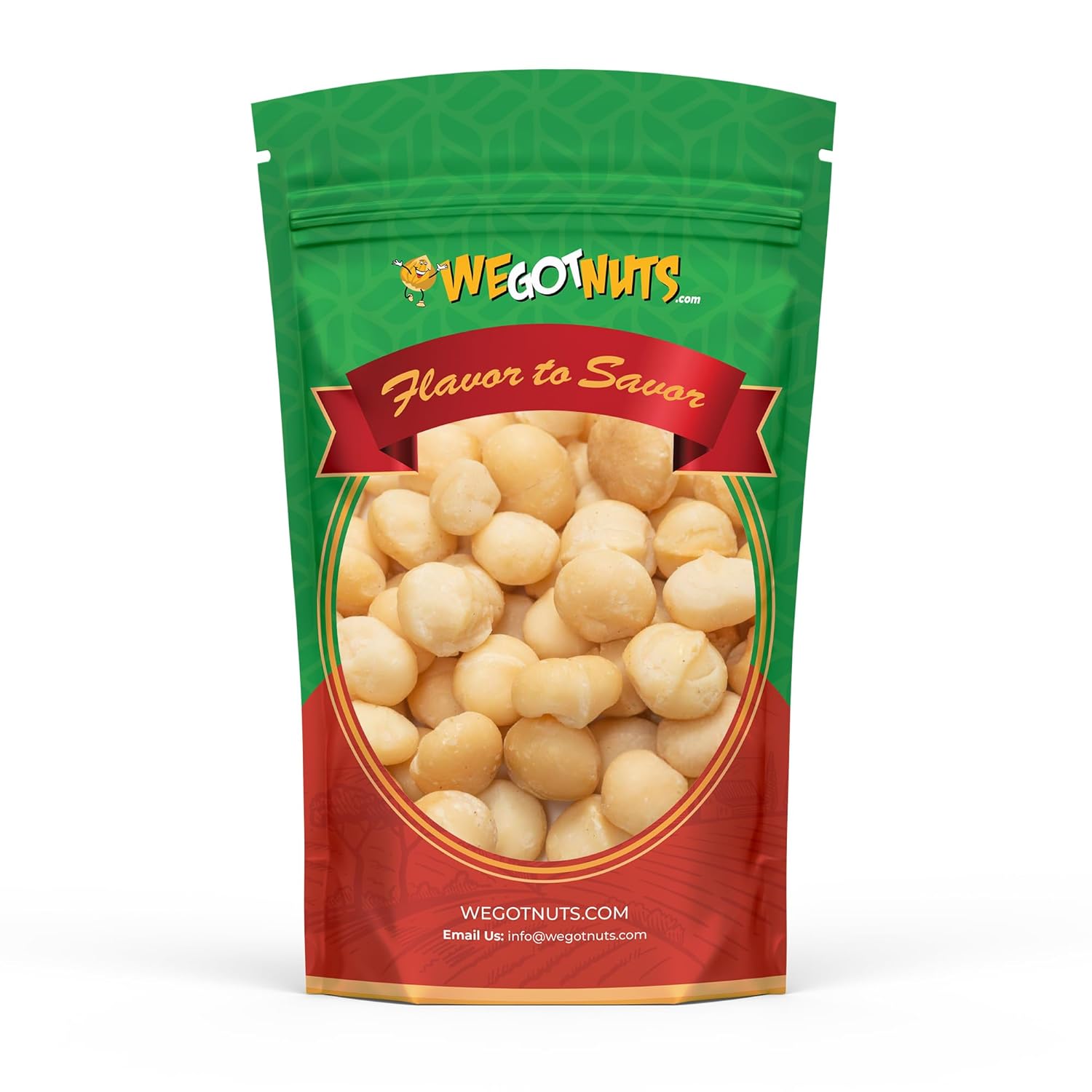 Raw Deluxe Macadamia Nuts - 4 lbs - Shelled & Unsalted Premium Quality Kosher Raw Macadamia Nut Snack Pack By We Got Nuts - Natural Gourmet Fresh Macadamia Nuts Bulk - Packed In A Resealable Pouch Bag
