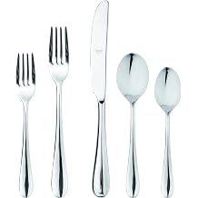 MEPRA 103422020 Natura 20-Piece Durable 18/10 Stainless Steel American Style Flatware Cutlery Set for Fine Dining, Dishwasher Safe, Service for 4