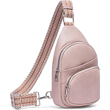 CLUCI Sling Bag for Women, Vegan Leather Fanny Pack Crossbody Bags for Women, Chest Bag With Guitar Strap