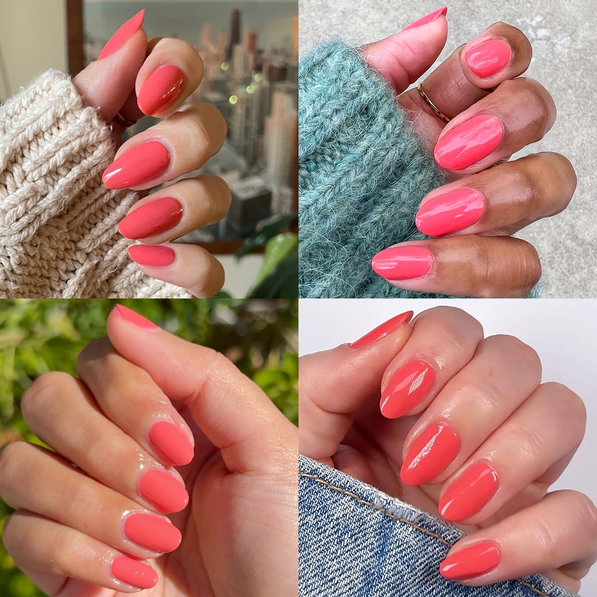 Olive & June Long Lasting Nail Polish | Spring Pastel Nails | Gel-Like Finish No Lamp Needed | Lasts up to 10 days | Salon-Quality 15-Free Vegan & Cruelty-Free Chip-Resistant | Perfect Pinwheel Coral