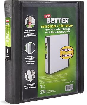Staples 924529 1-Inch 3-Ring Better Binder Black 20941