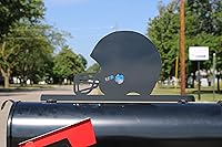 Vista 112 de Hobby, Recreation and Career Style Metal Powder Coated Mailbox Topper (Tent Camping, Matte Black)