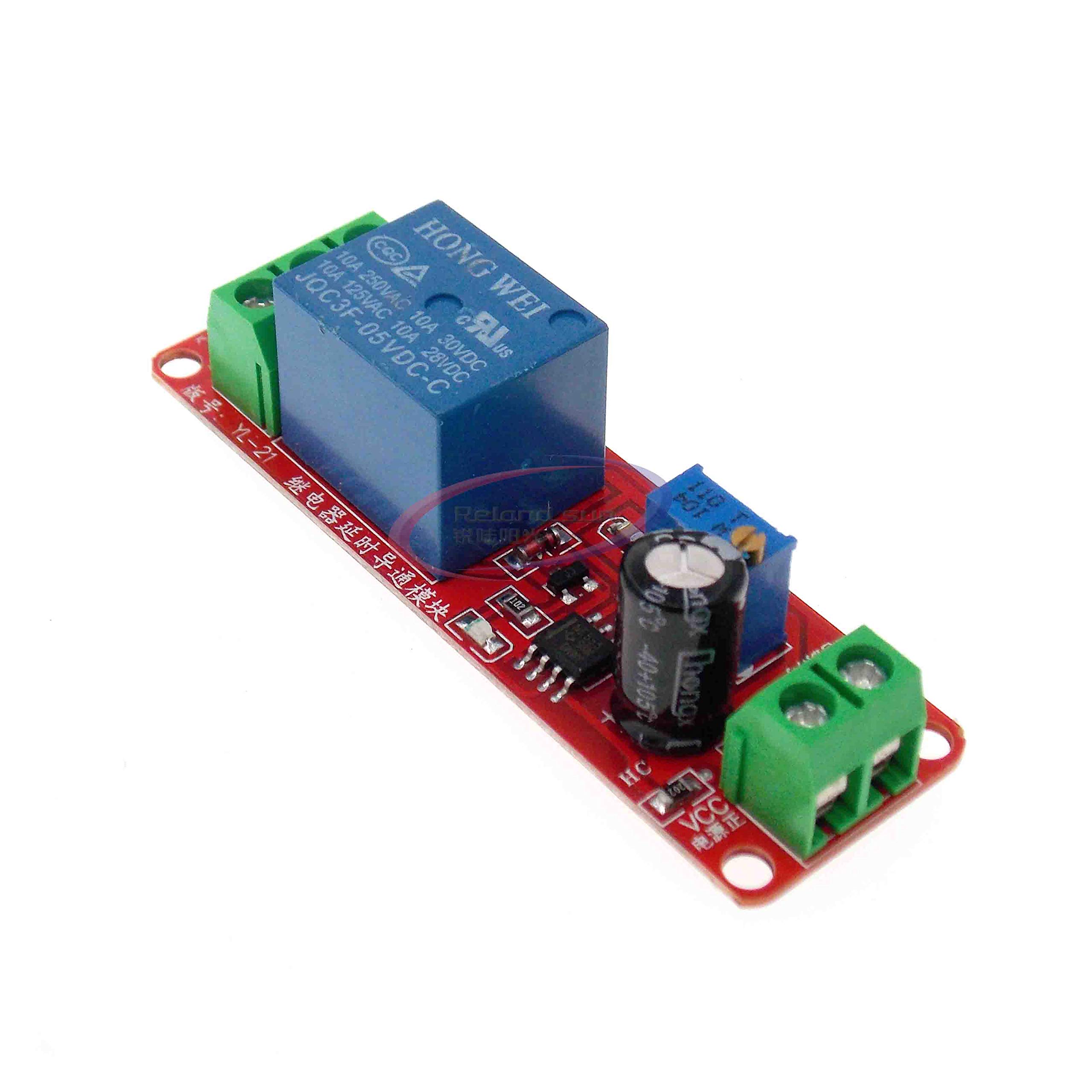 5PCS/LOT 12 V delay Conduction delay Switch Relay Module Robot Intelligent car 1-10 s delay