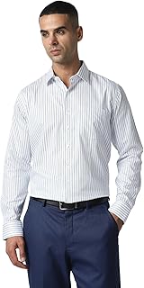 Van Heusen Formal Striped Shirt for Men| Premium Cotton| Full Sleeves| Slim Fit |Breathable Fabric Price In India