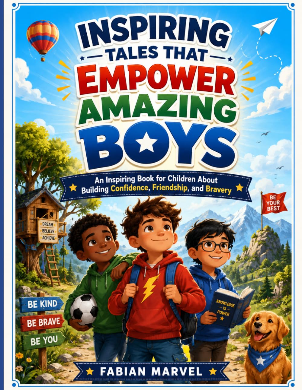 Inspiring Tales That Empower Amazing Boys: An Inspiring Book for Children About Building Confidence, Friendship, and Bravery