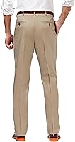 Vista 3 de Haggar Men's Premium No Iron Khaki Classic Fit Pleat Front Regular and Big & Tall Sizes
