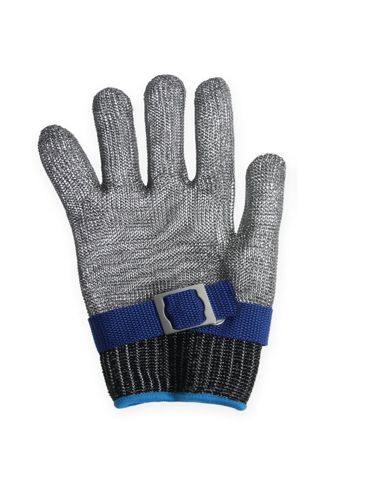 Guanti di Sicurezza antitaglio Guanti in Rete Protezione delle Mani Guanti da Lavoro Resistenti alle coltellate Guanti di Protezione antitaglio di Sicurezza Metallo in Acciaio Inossidabile(L)