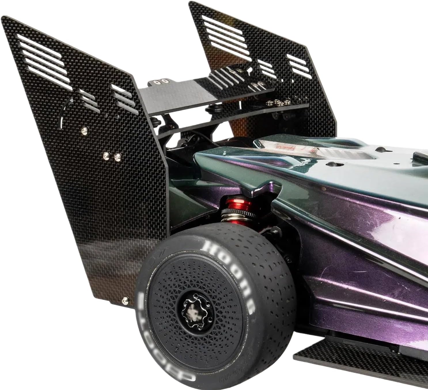 Carbon Fiber Tail Rear Wing for Arrma 6S 1/7 Limitless,3 MM Thick Carbon Rear Spoiler Upgrades Replace Parts for RC Vehicle Scale Accessories ARA320525(1:7 6S Limitless-Big Size Style)