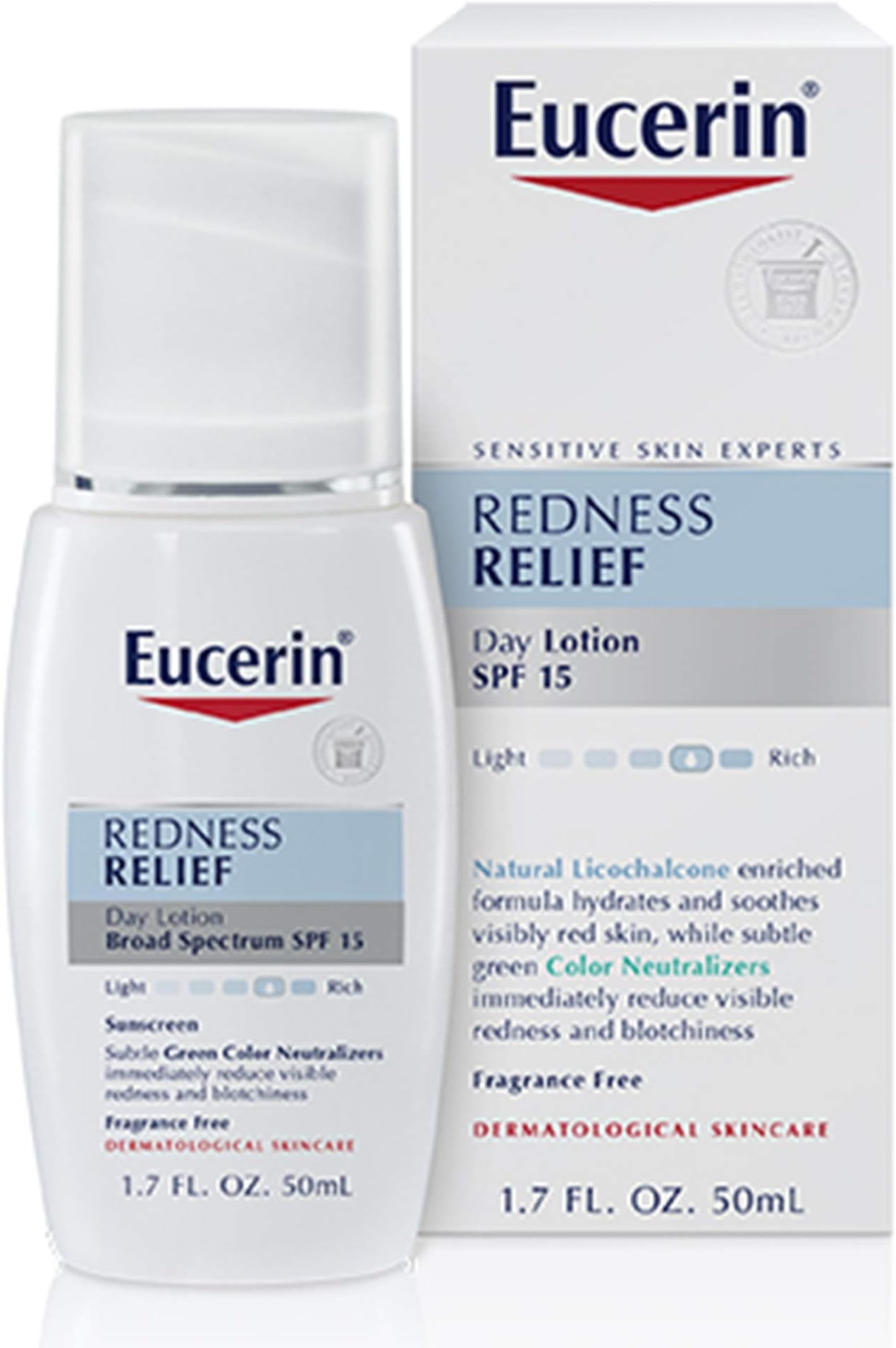 Eucerin Redness Relief Day Lotion Broad Spectrum SPF 15 1.7 Fluid Ounce