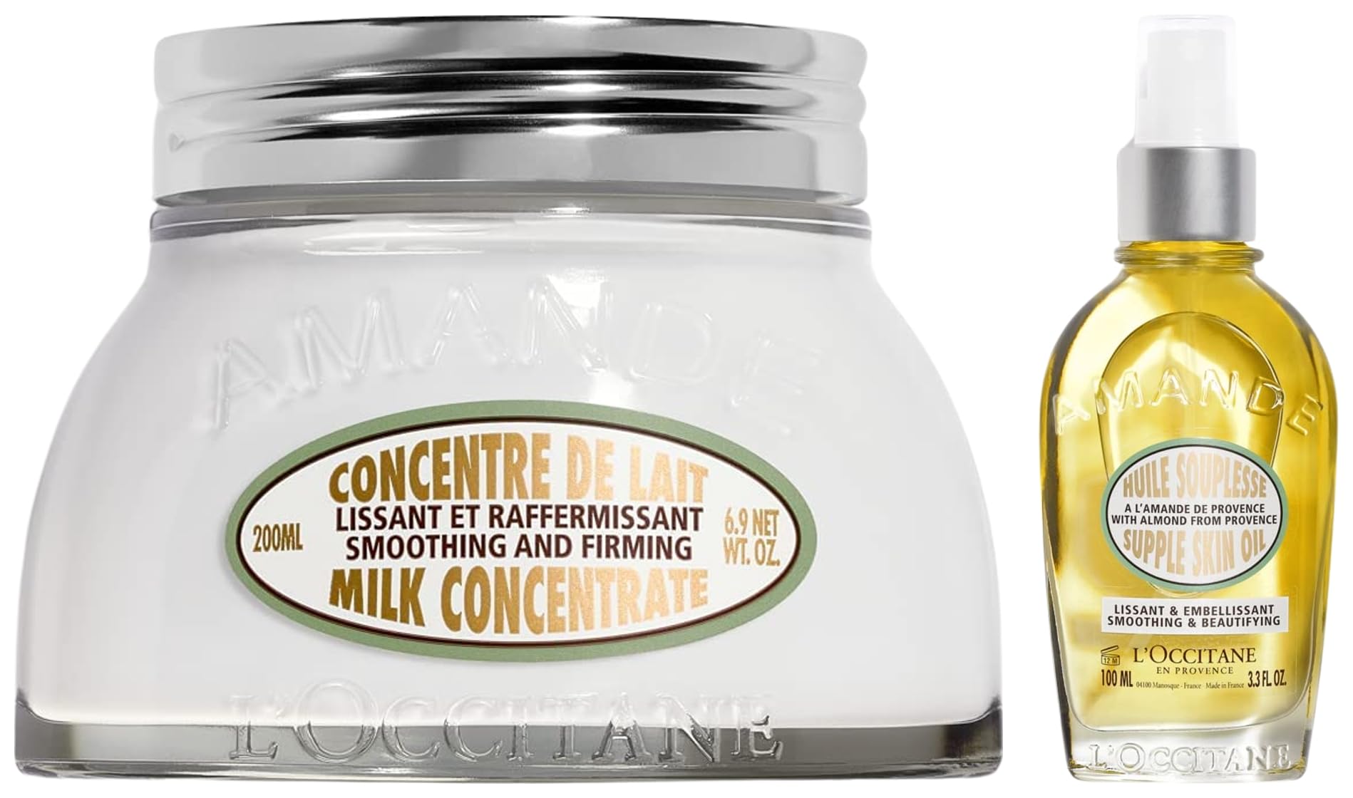 L'Occitane Almond Nourishing Duo | Almond Supple Skin Oil & Almond Milk Concentrate-image-12