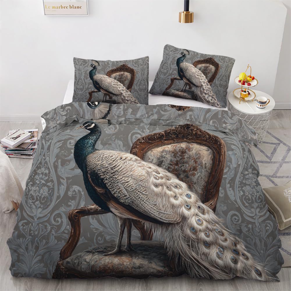 Housse de couette 240x260 paon pour en finir avec le linge de lit terne et froid