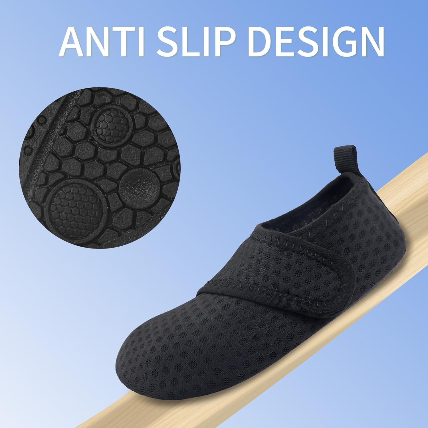 Kids Boys Girls Toddler Water Shoes,Kids Swim Shoes Non Slip Quick Dry Beach Shoes,Barefoot Sports Aqua Socks Fast Dry for Beach Sports Outdoor - Image 3