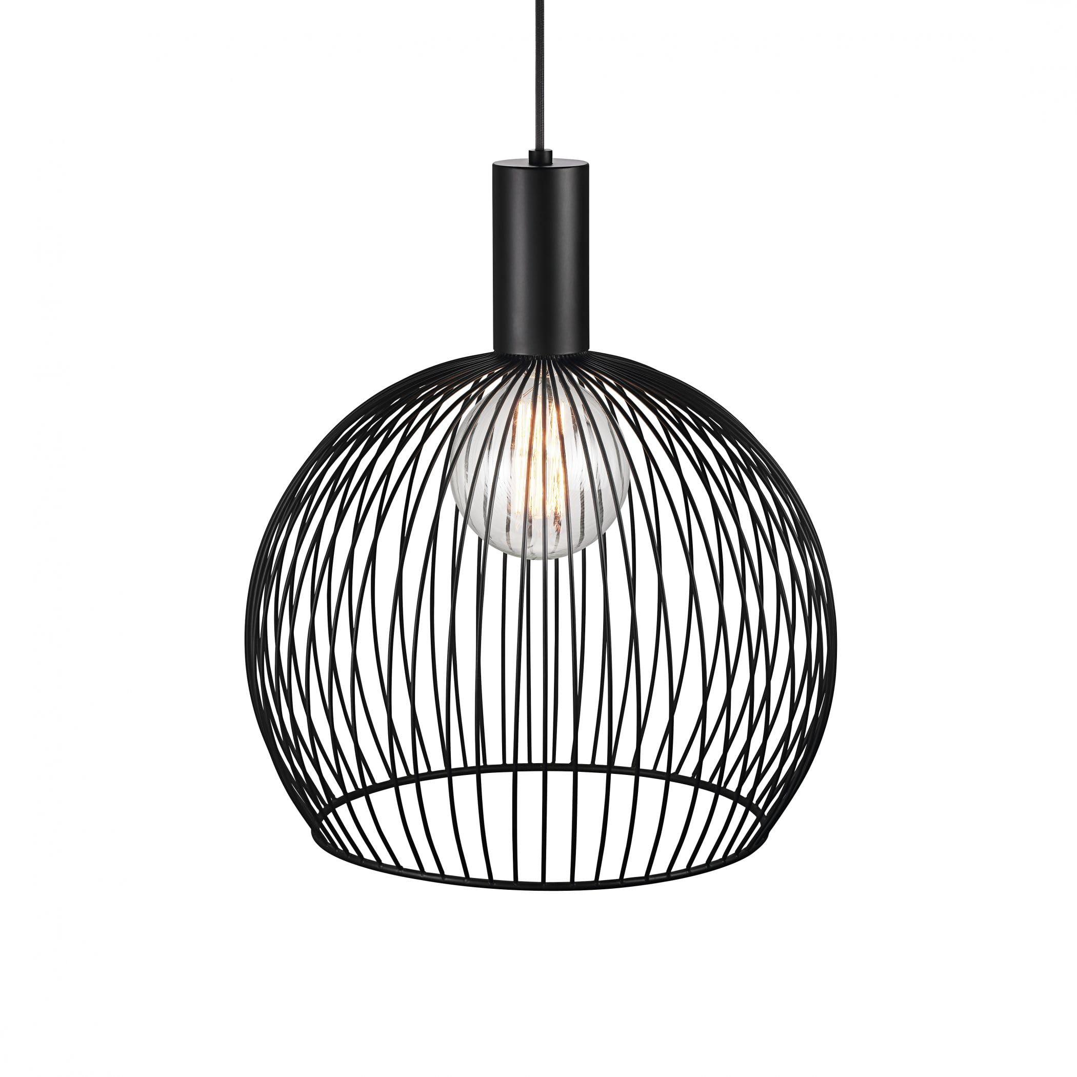 Dftp By Nordlux Light/Black Aver 40 Wire Cage Pendant In