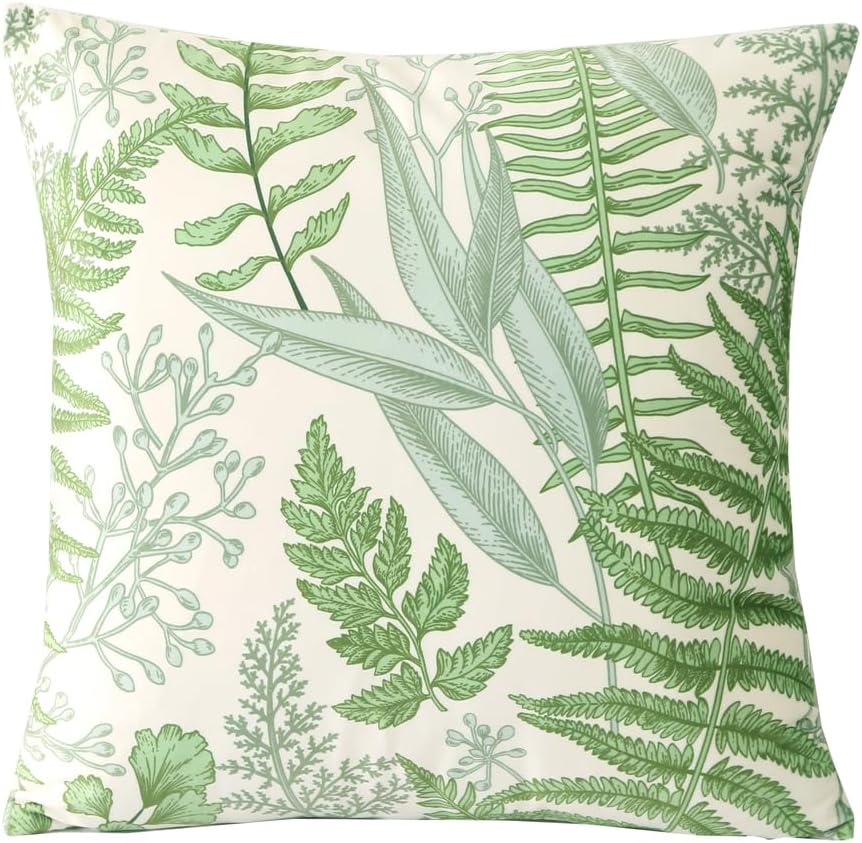 AMBERIS 2 Pillowcases (45×45cm)(Without Insert), Forest Pattern 2 Pillowcases (Without Insert) Country Style Decoration