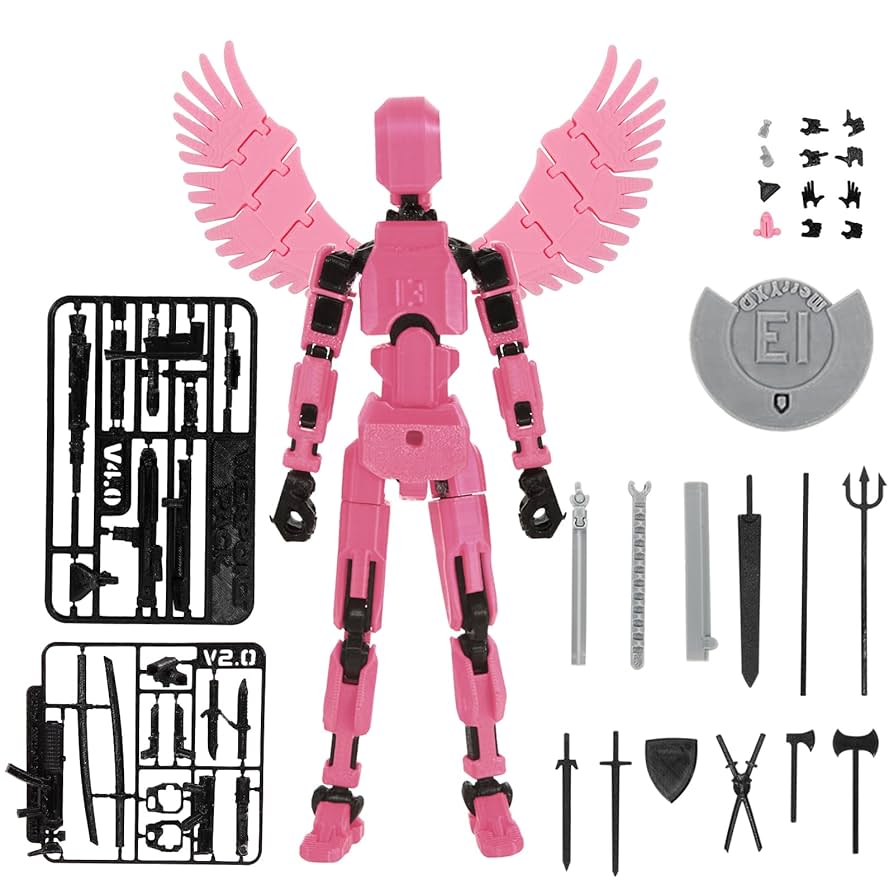 Amazon.com: MerryXD T13 3D Action Figure,Assembly Completed