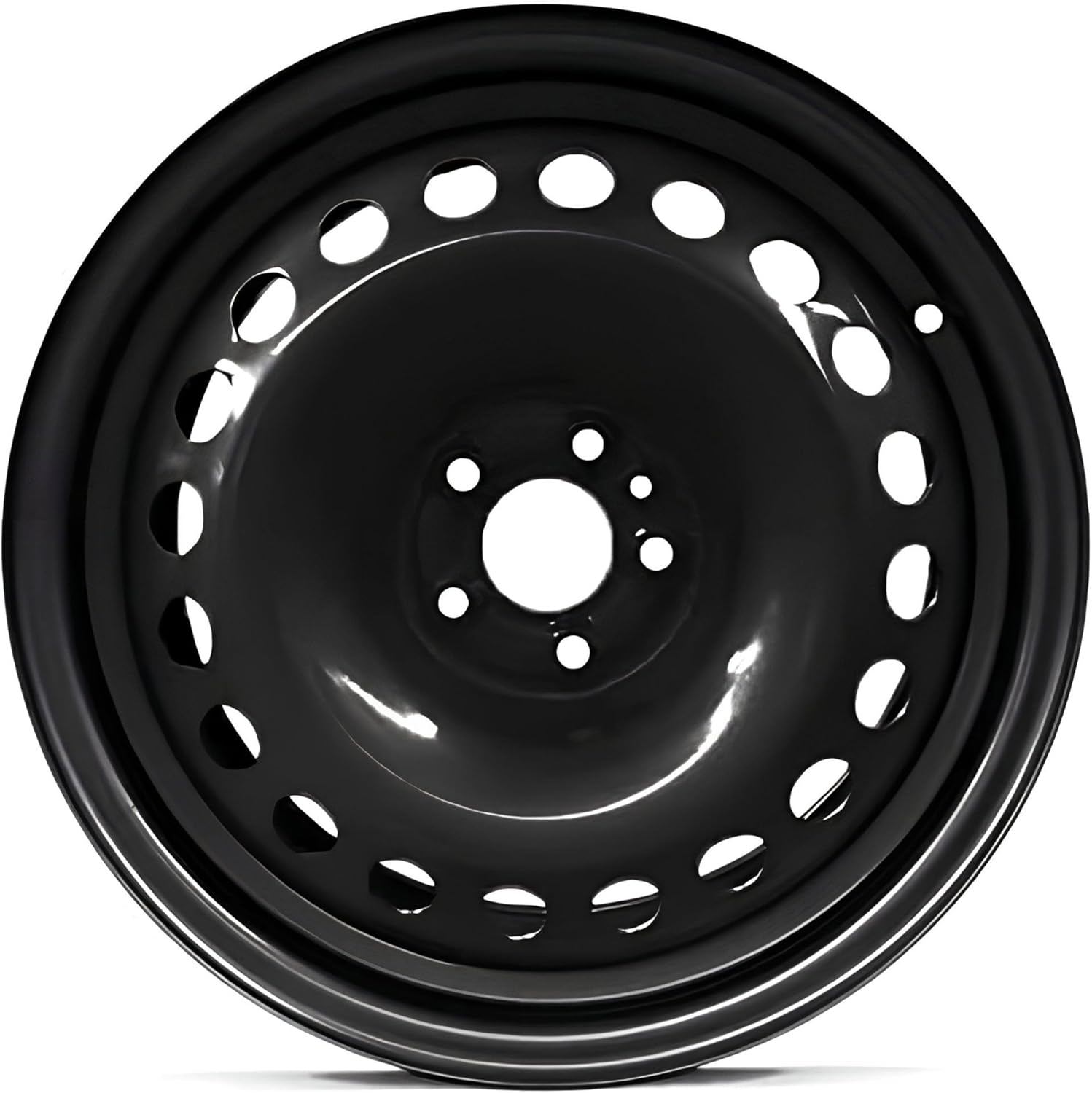 RoadReadyWheels 16" Black Steel Rim for 2015-2022 Dodge ProMaster City - OE Replacement Wheel, 5x98 Bolt Pattern