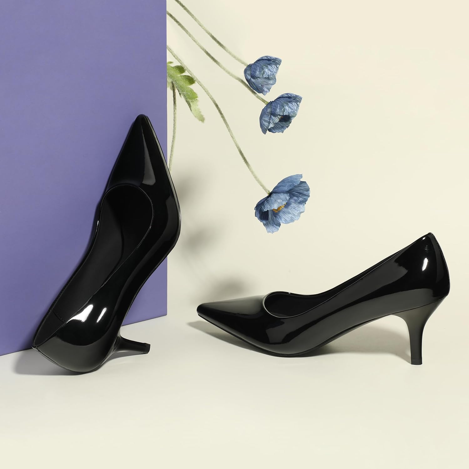 Women's Pumps Pointed Closed Toe Low Heels Comfortable Dress Shoes for Work Business Office Wedding Casual 2.3 Inch - Image 4