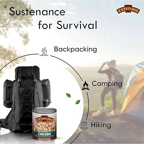 Miniatura 9 de KEYSTONE Meats All Natural - Carne enlatada de res, pollo y cerdo, paquete de 3, 28 onzas, alimentos de supervivencia de emergencia a largo plazo,