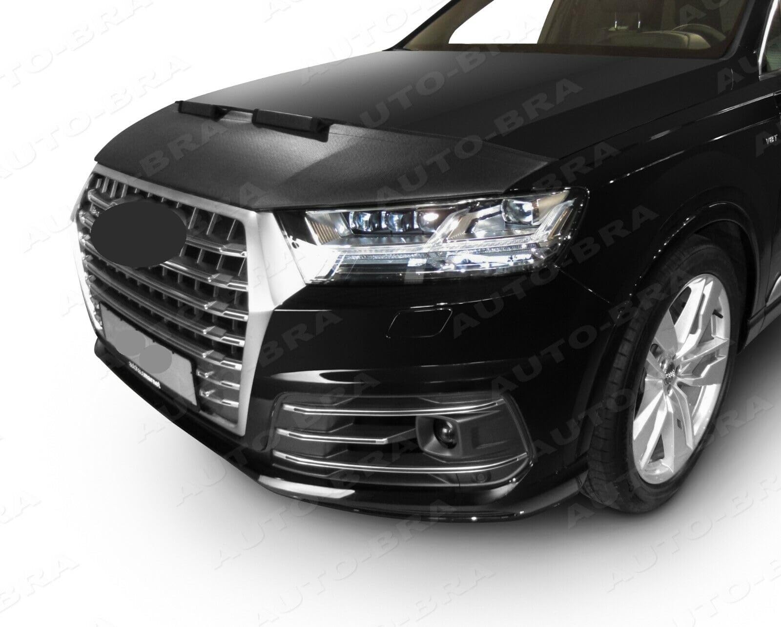 AB3-00505 CAR Hood Bra Compatible with Audi Q7 4M Since 2015 Front End Nose Mask Bonnet Bra STONEGUARD Protector Tuning
