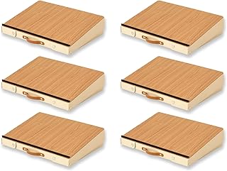 アスカ どこでも学習台 勉強台 DSK01 収納あり 持ち運び可 傾斜10°で正しい姿勢で集中力UP お絵描き 勉強 読書 × 6