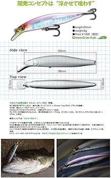 Amazon.co.jp: イッセイ(ISSEI) ミノー G.C.ミノー SP 89mm 8g クリア Amazon.co.jp: イッセイ(ISSEI) ミノー G.C.ミノー SP 89mm 8g クリア