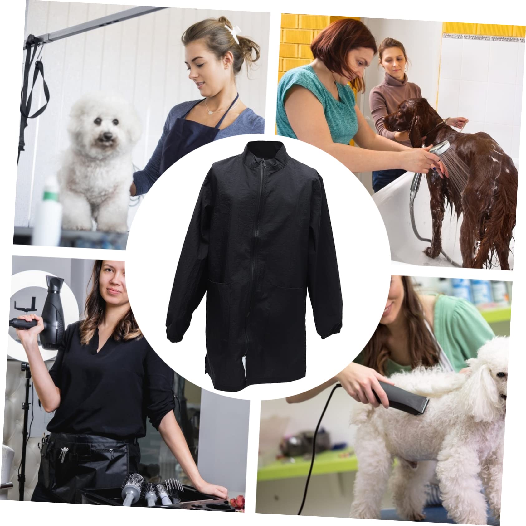 Mipcase Praktische und Plastikschürzen für Tierkosmetiker mit Nylonmaterial und Komfortablem Design als Arbeitskleidung für Tierpflege im Heim oder Tierladen
