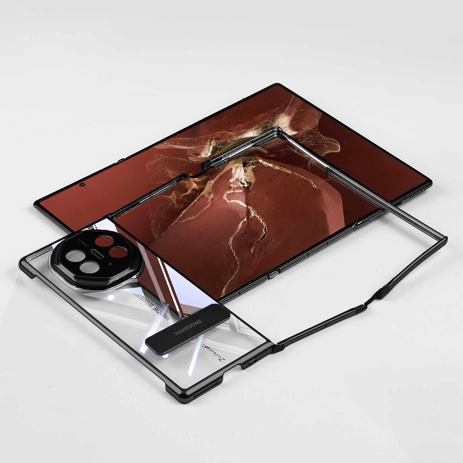 HUAWEI　 本体 スタンド付きケースセット Amazon.com: ZORSOME for Huawei Mate XT Clear Case,Built in