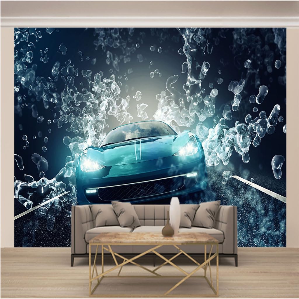 Papier peint panoramique trompe l'oeil 3d xxl pour chambre d'adulte