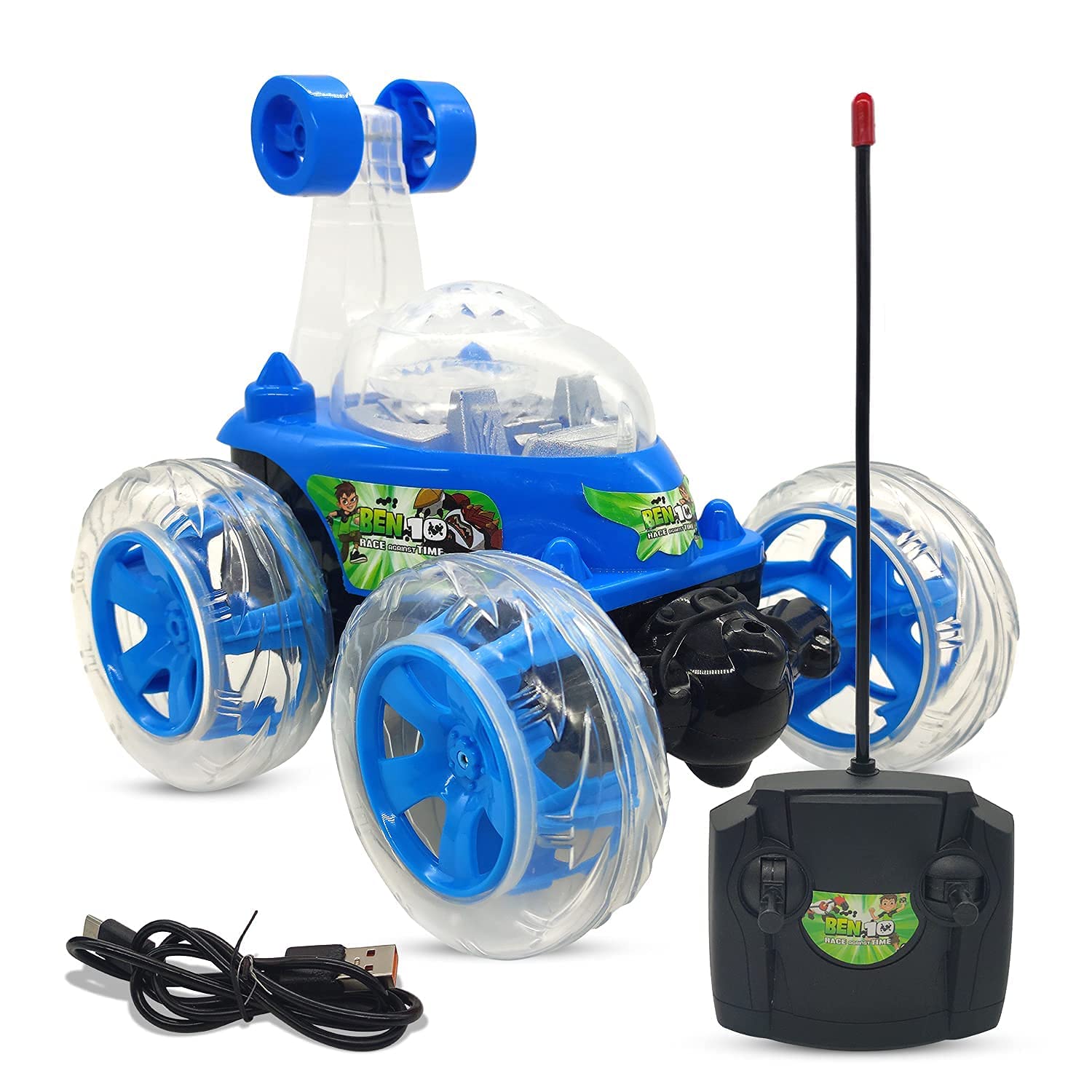 MKY® Remote Control Rechargeable Acrobatic 360 Degree Twisting Stunt Car with Music & Lights and Charger for Kids (Multicolor) (B0C55PG8WQ) Amazon Price History, Amazon Price Tracker