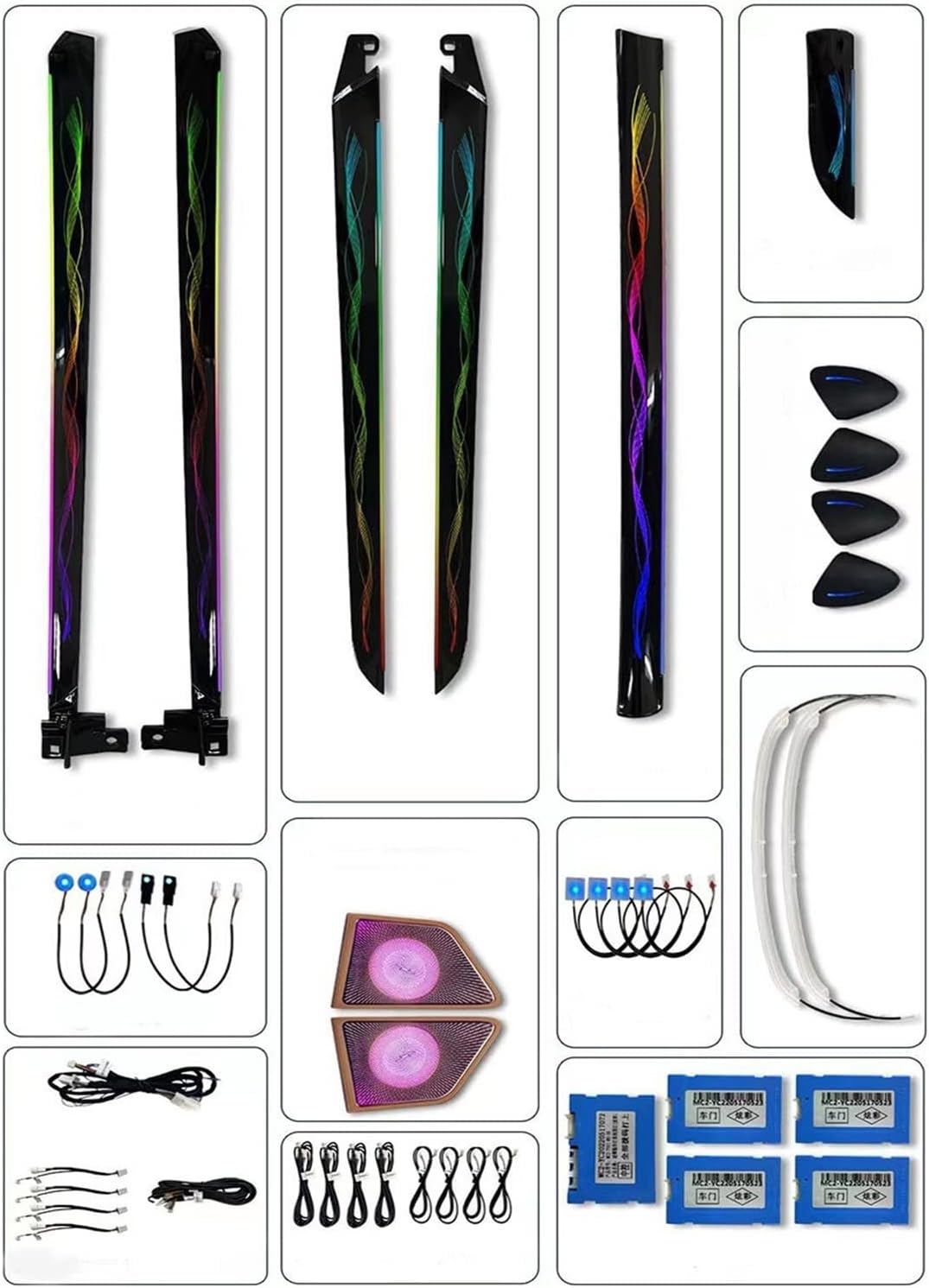 ETHORY Led Active Ambient Lamp Compatible with Lexus RX RX300 2016-2021 ES 2018-2022 3D Flash Glow Inter Car Ambient Light Decorate Lighting Starry (Color : for ES 18-22) : Automotive