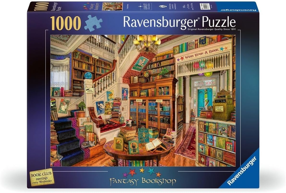 Ravensburger The Fantasy Bookshop 1000 Piece Jigsaw Puzzles for Adults and Kids Age 12 Years Up